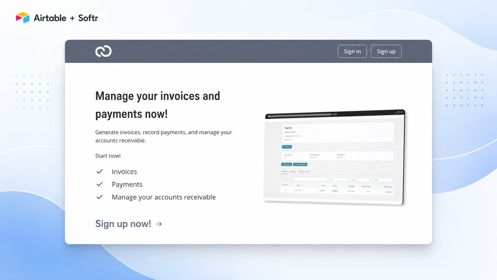 Invoicing and Accounts Receivable App screenshot 1